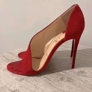 Suede Red heels